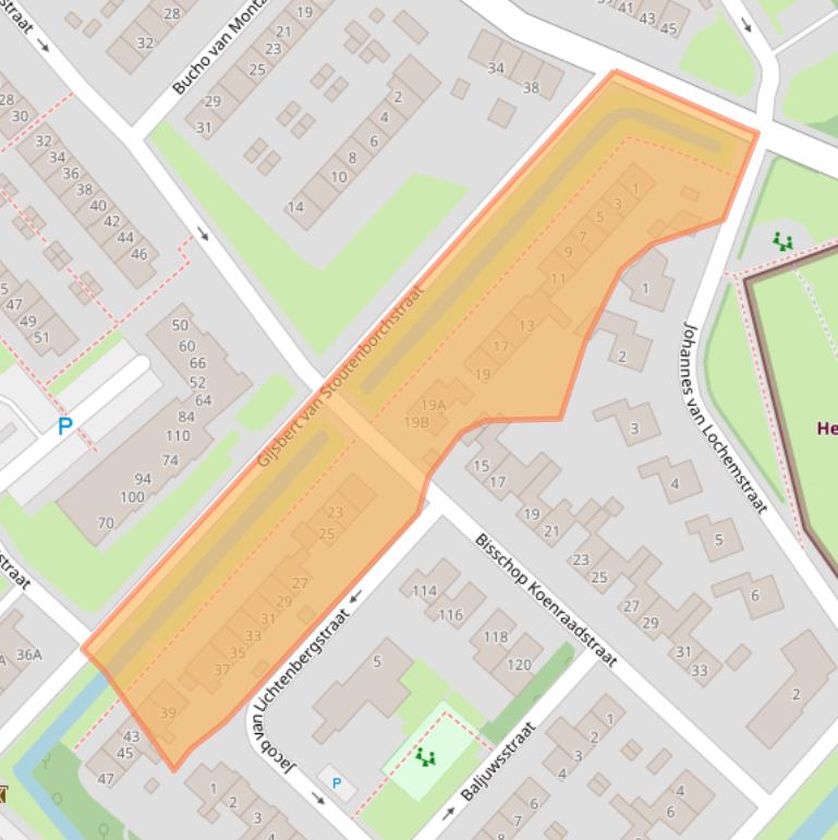 Kaart van postcodegebied 3641DJ.