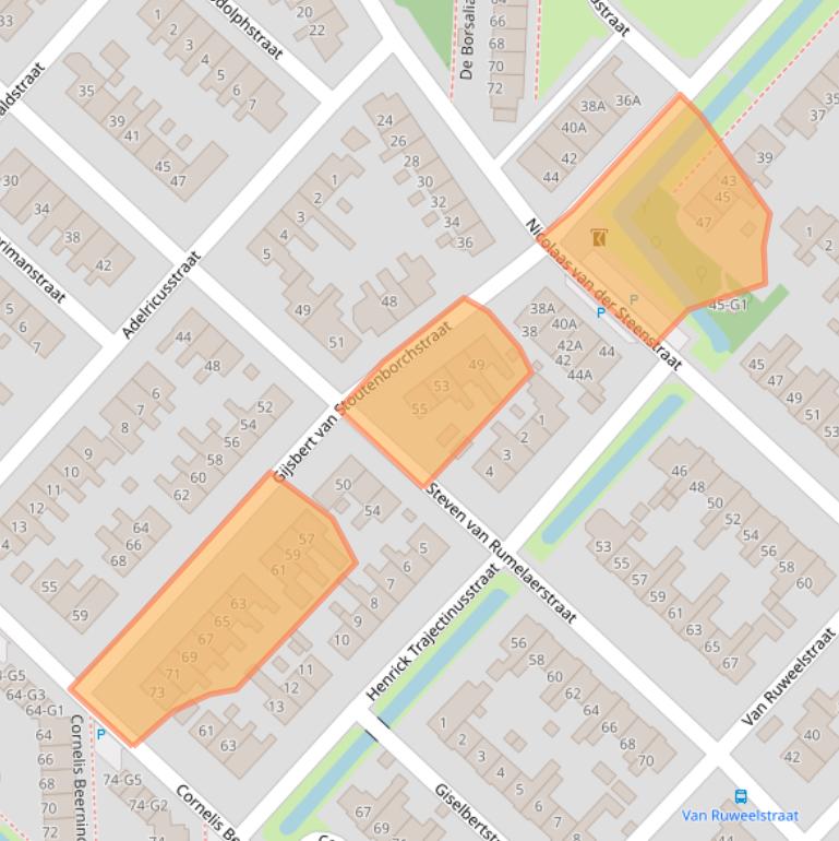 Kaart van postcodegebied 3641DK.