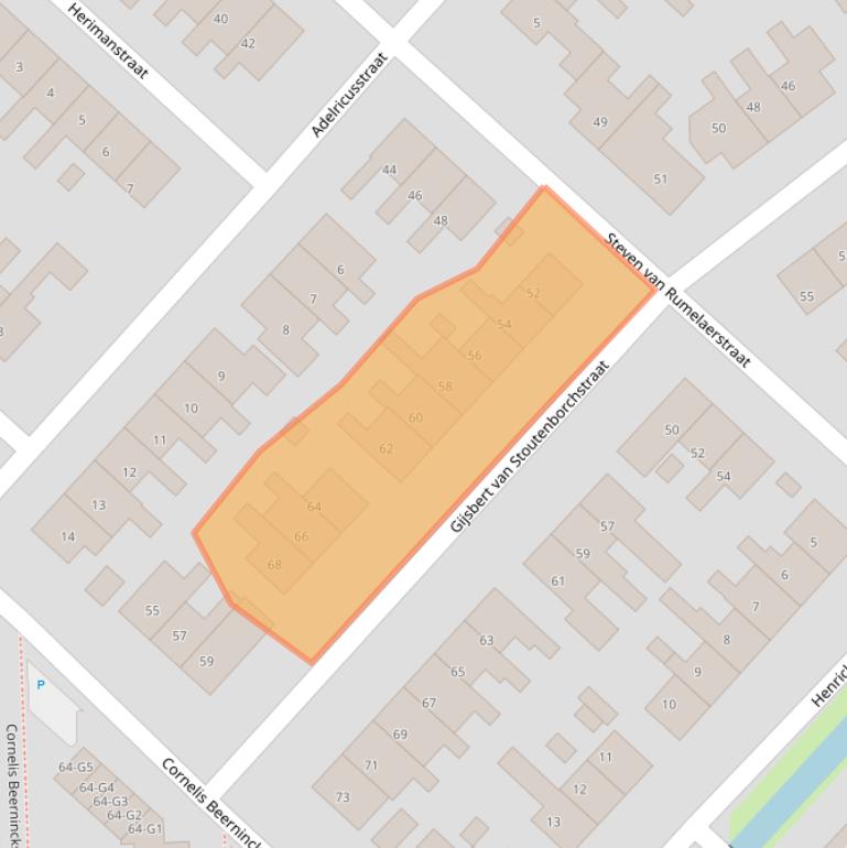 Kaart van postcodegebied 3641DM.