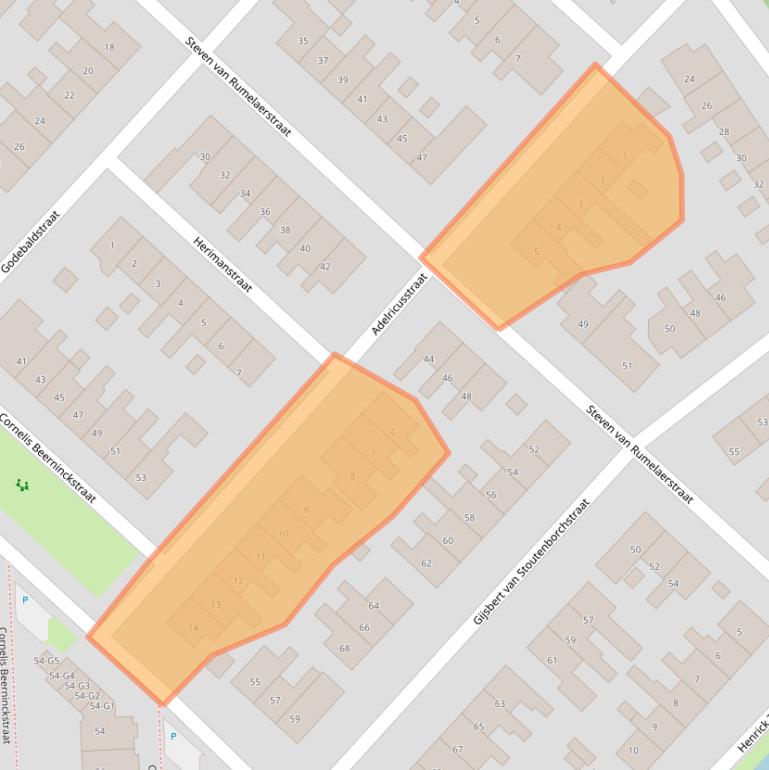 Kaart van postcodegebied 3641DN.