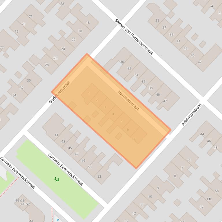 Kaart van postcodegebied 3641DP.