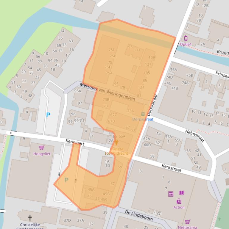 Kaart van postcodegebied 3641EB.