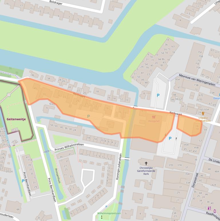 Kaart van postcodegebied 3641EN.