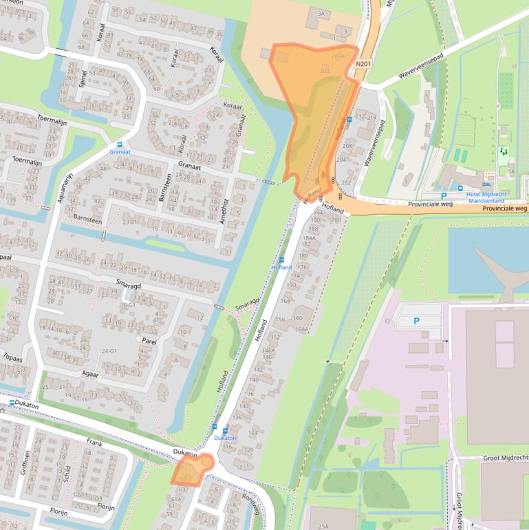 Kaart van postcodegebied 3641GD.