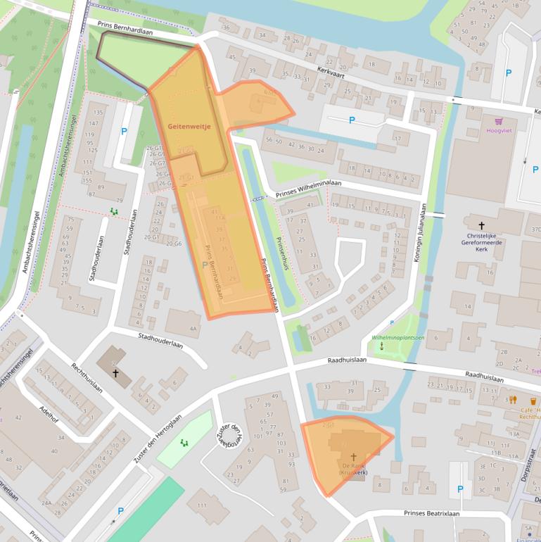 Kaart van postcodegebied 3641GP.