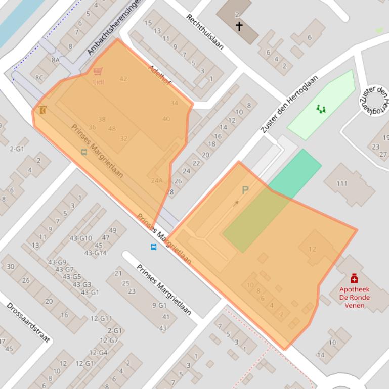 Kaart van postcodegebied 3641HD.