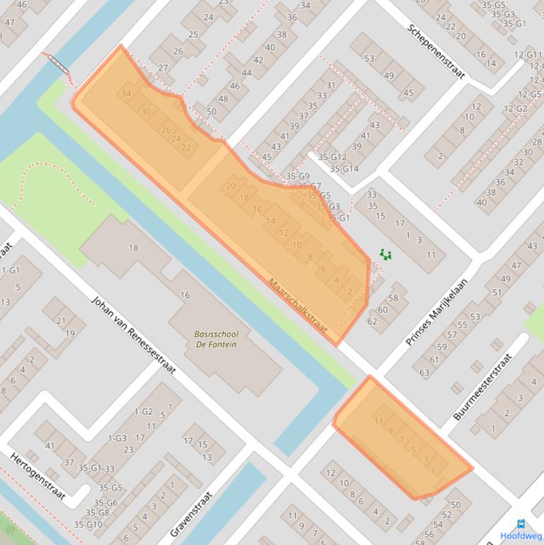 Kaart van postcodegebied 3641HL.