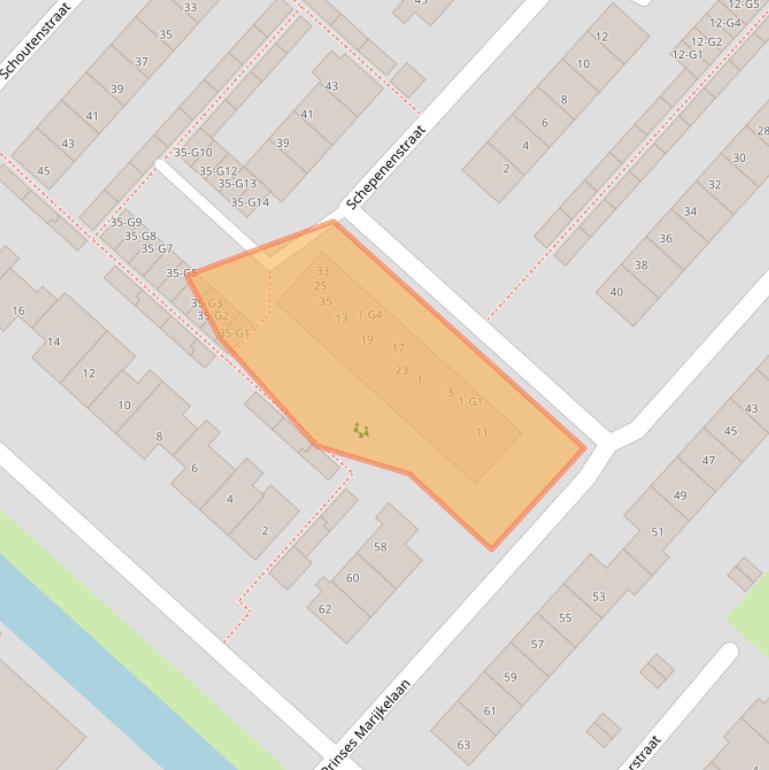 Kaart van postcodegebied 3641HM.