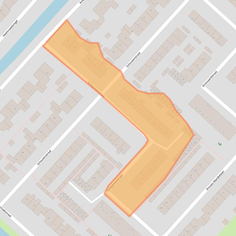 Kaart van postcodegebied 3641HP.