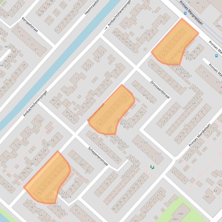 Kaart van postcodegebied 3641HV.