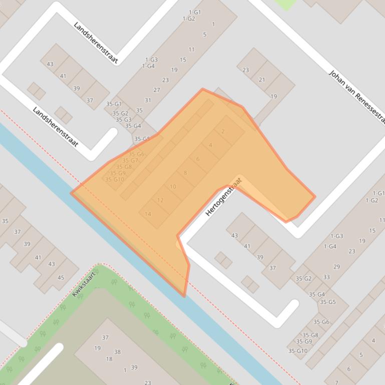 Kaart van postcodegebied 3641JB.