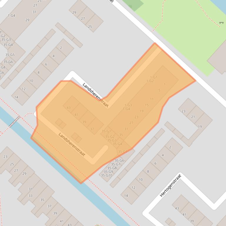 Kaart van postcodegebied 3641JC.