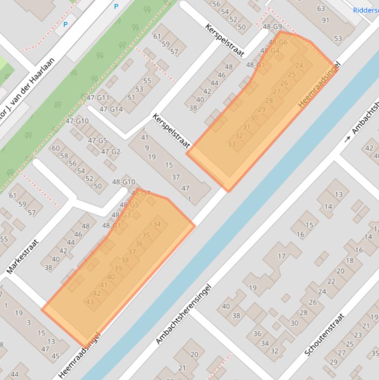 Kaart van postcodegebied 3641JJ.