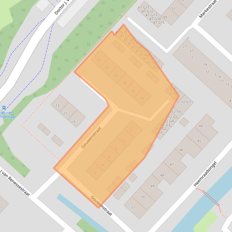 Kaart van postcodegebied 3641JM.