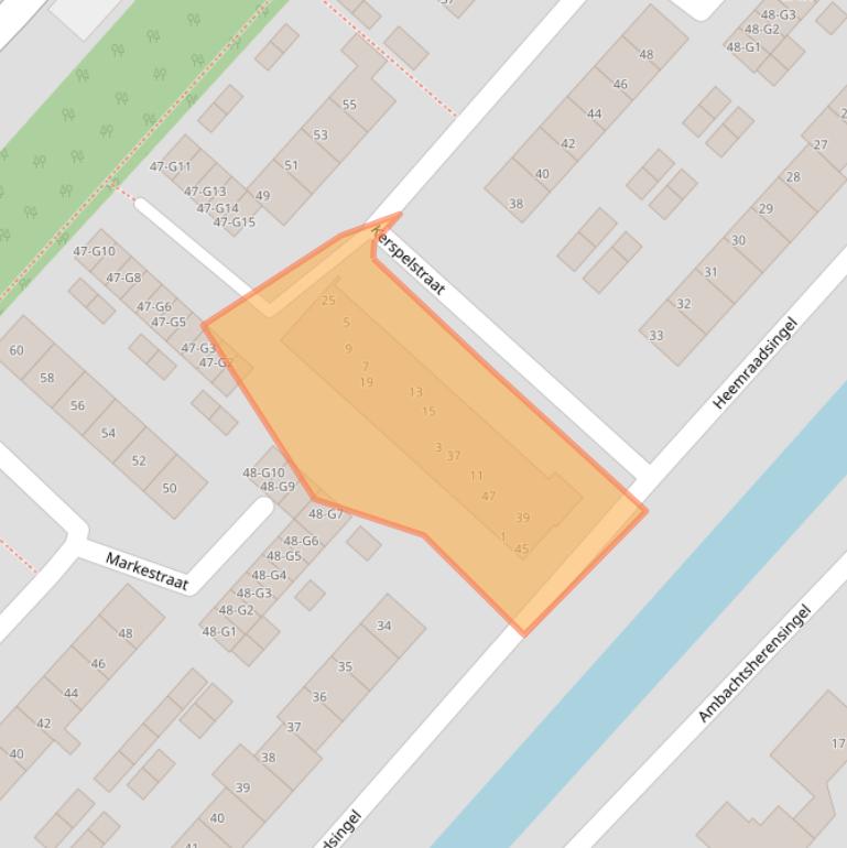 Kaart van postcodegebied 3641JS.