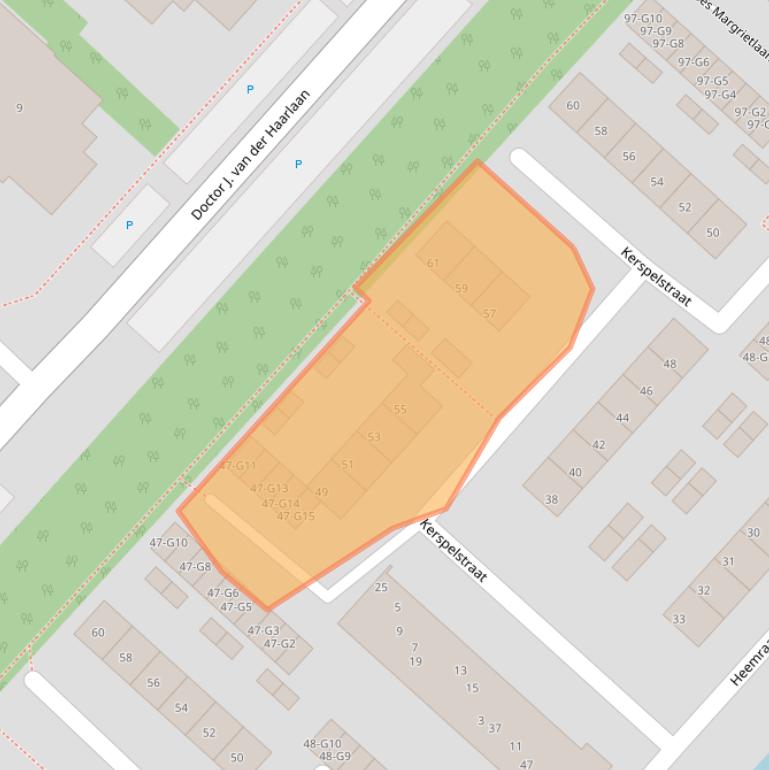 Kaart van postcodegebied 3641JT.