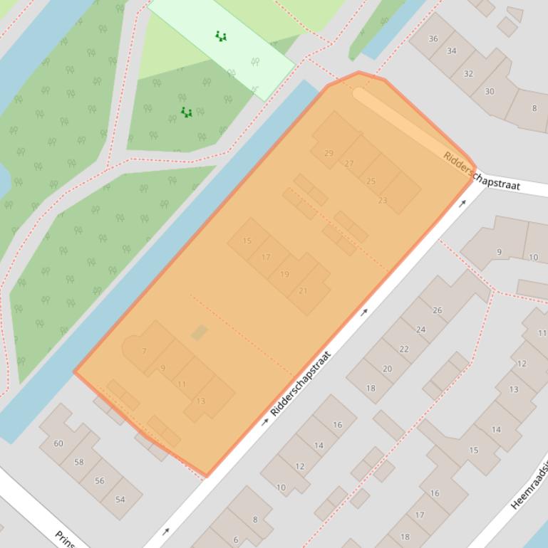 Kaart van postcodegebied 3641JX.