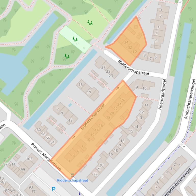 Kaart van postcodegebied 3641JZ.