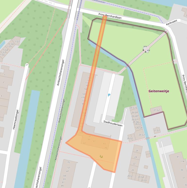 Kaart van postcodegebied 3641KG.