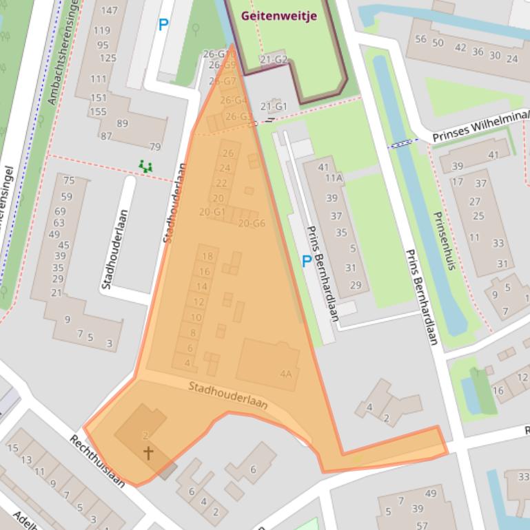 Kaart van postcodegebied 3641KJ.