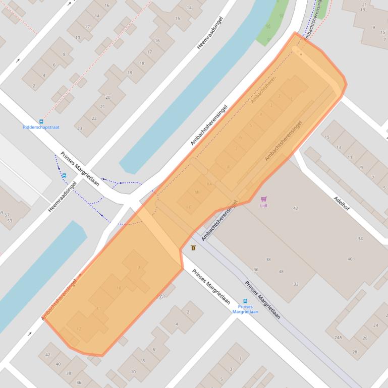 Kaart van postcodegebied 3641KK.