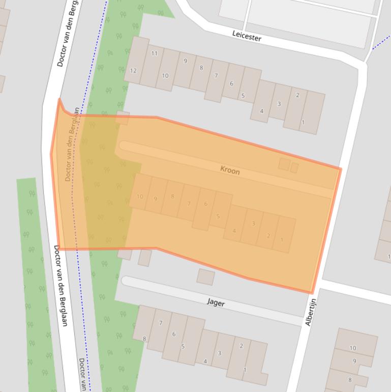 Kaart van postcodegebied 3641LG.