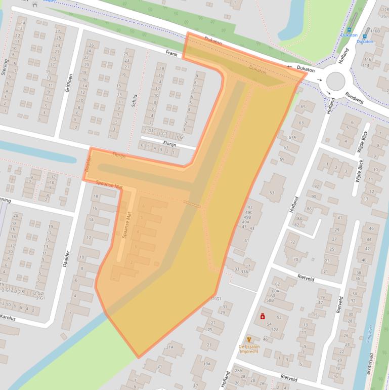 Kaart van postcodegebied 3641LS.