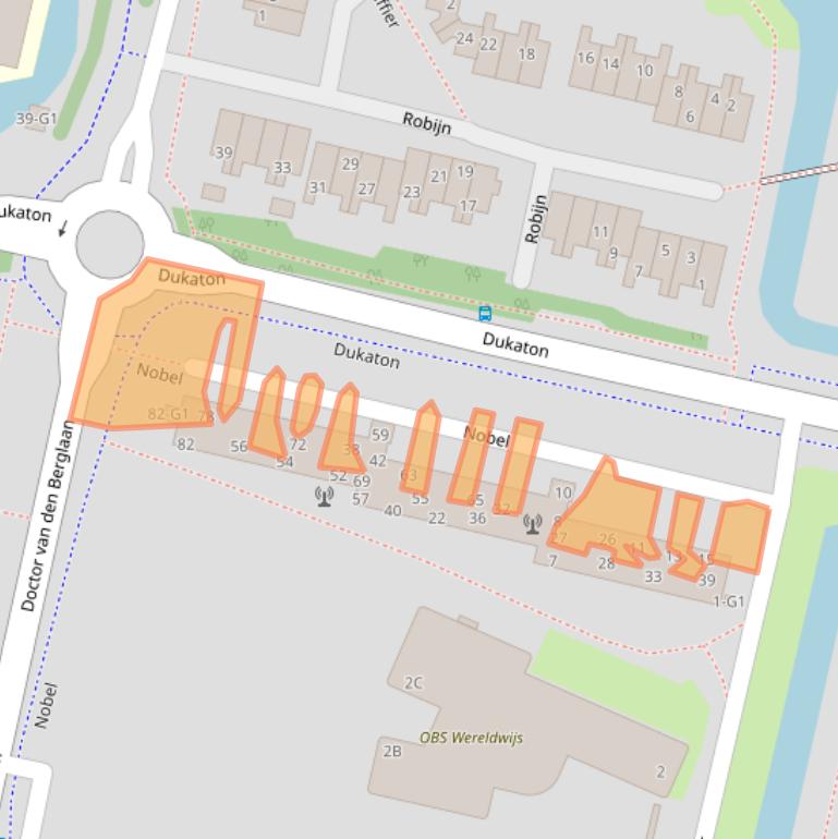 Kaart van postcodegebied 3641MA.