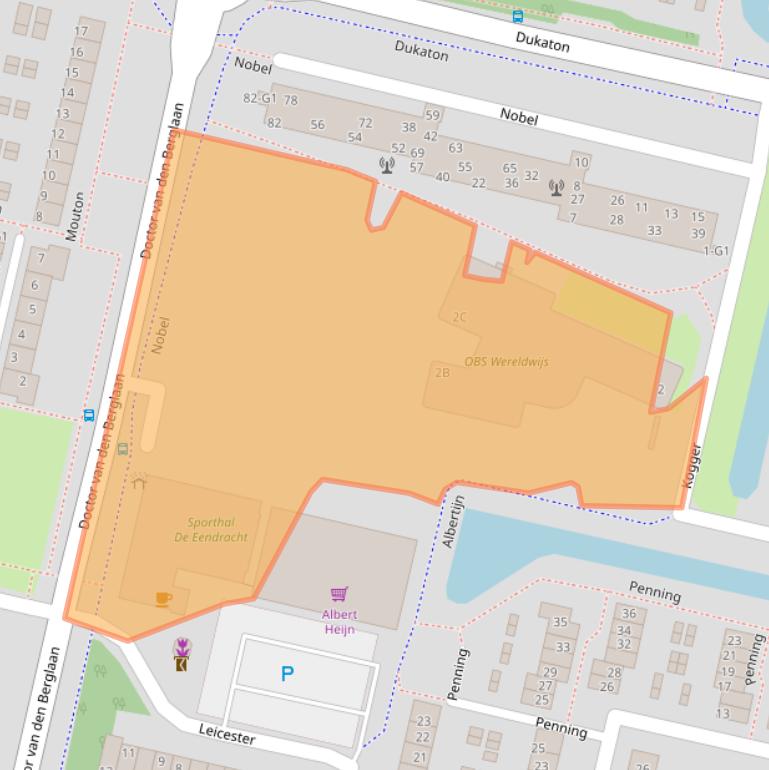 Kaart van postcodegebied 3641ML.