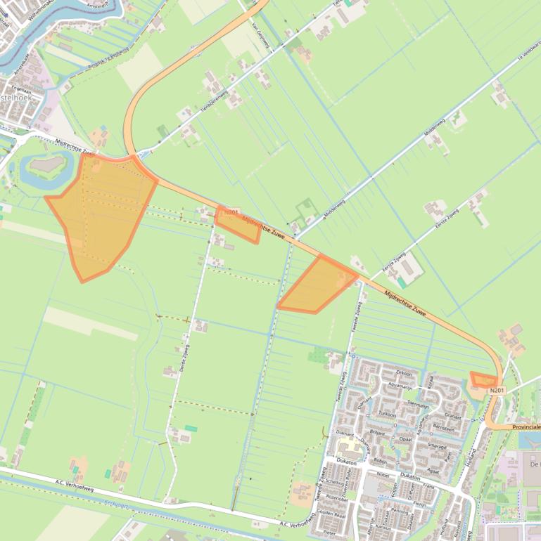 Kaart van postcodegebied 3641PE.