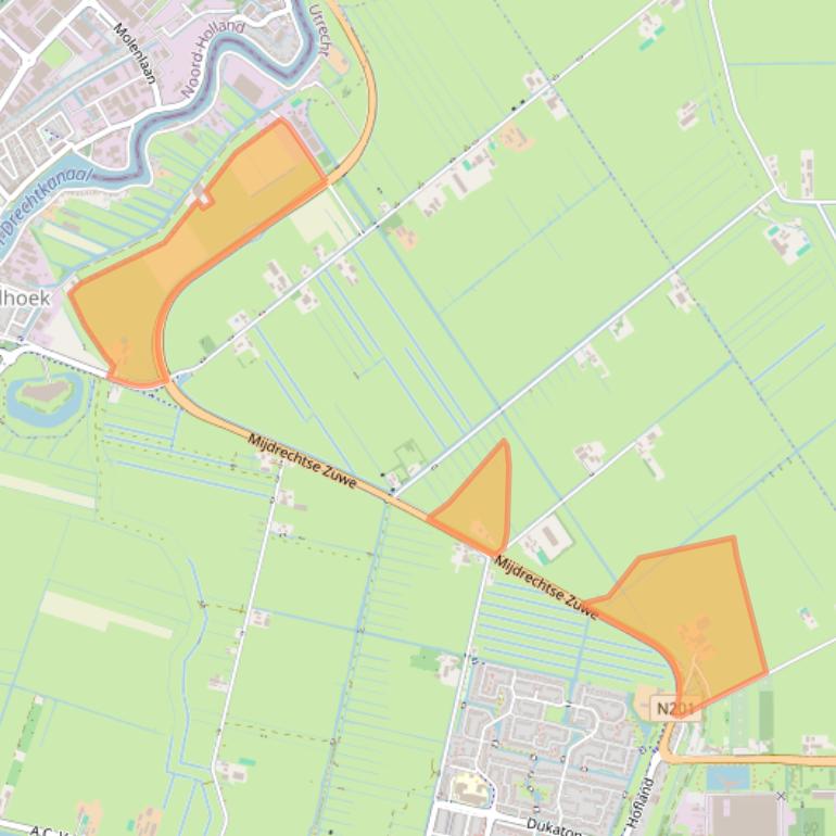 Kaart van postcodegebied 3641PG.