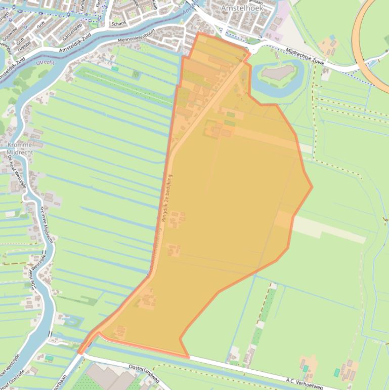 Kaart van postcodegebied 3641PH.