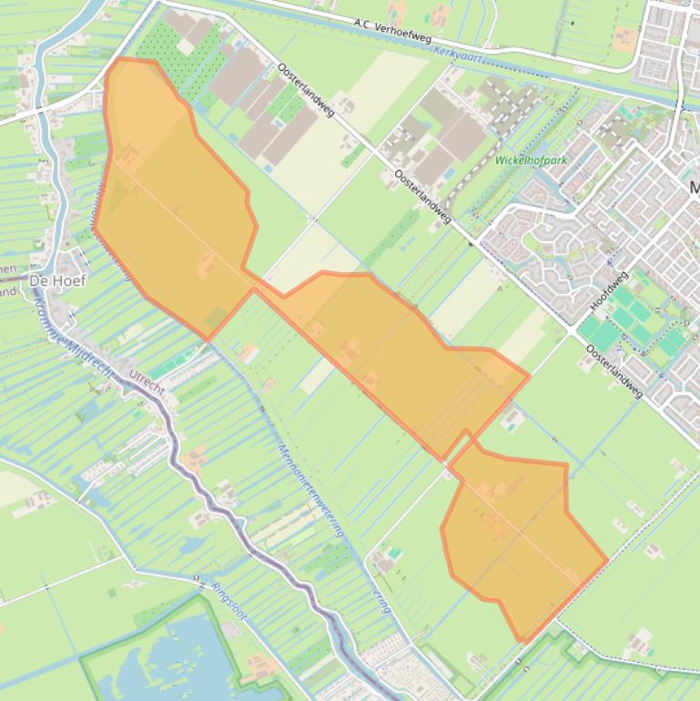 Kaart van postcodegebied 3641PX.