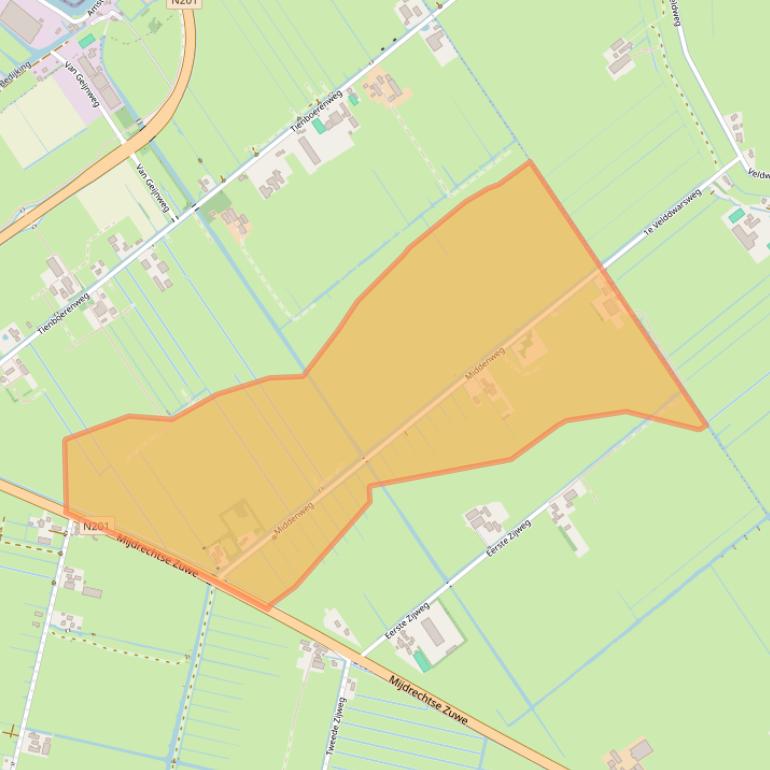 Kaart van postcodegebied 3641RB.