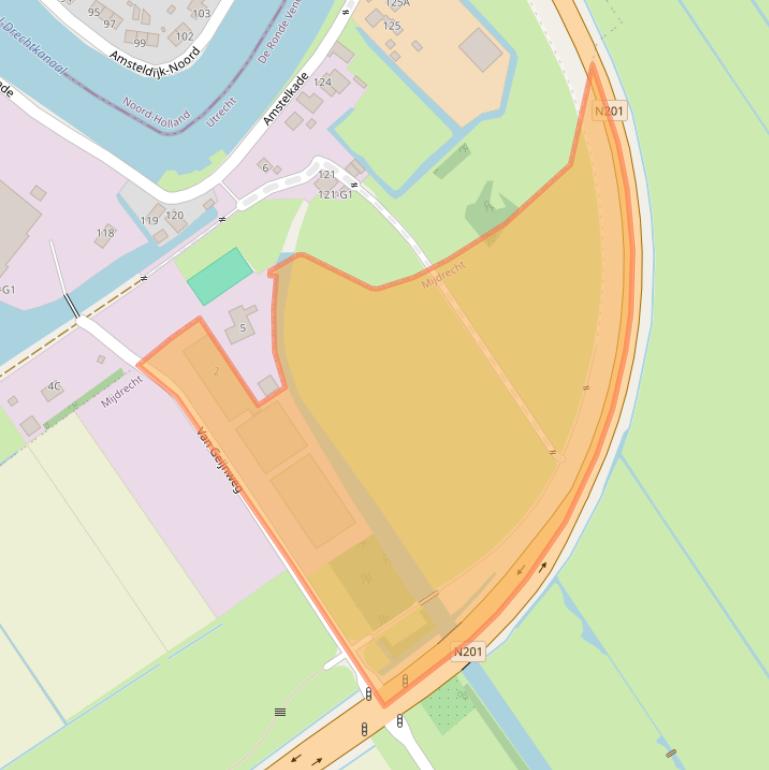 Kaart van postcodegebied 3641RE.