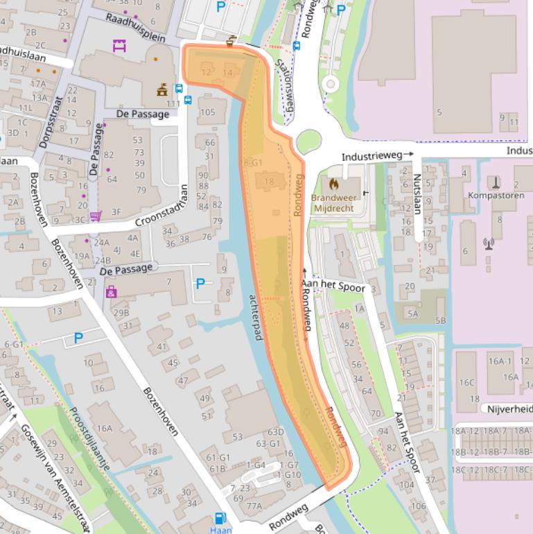 Kaart van postcodegebied 3641RG.