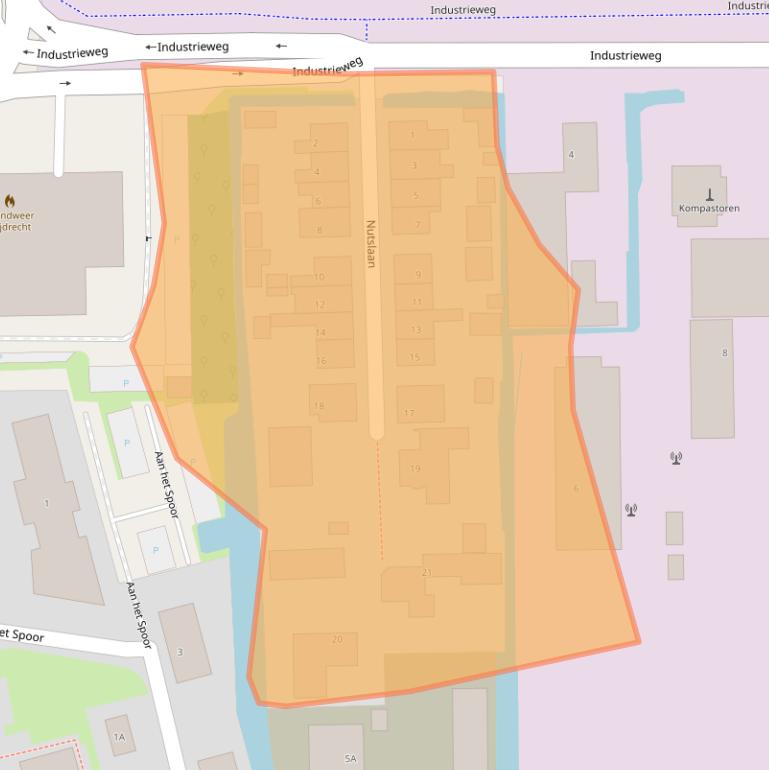 Kaart van postcodegebied 3641RJ.