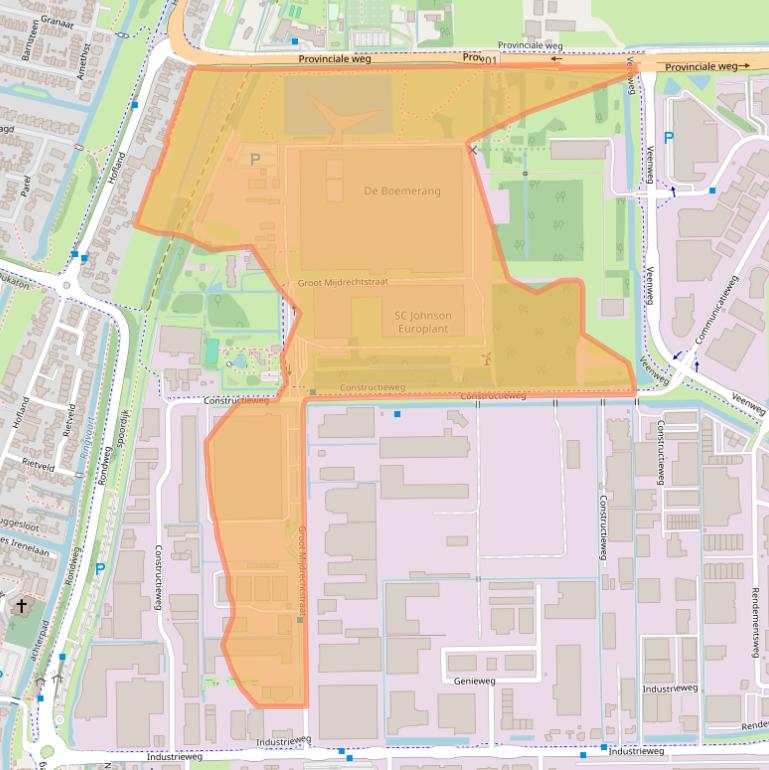 Kaart van postcodegebied 3641RV.