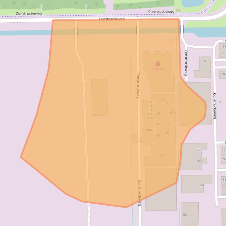 Kaart van postcodegebied 3641SN.