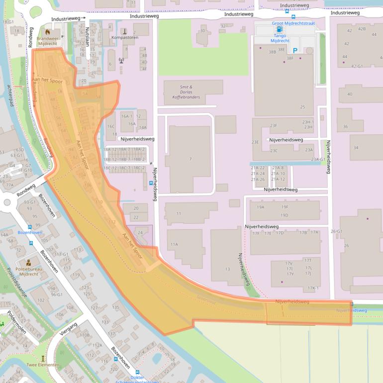 Kaart van postcodegebied 3641SZ.