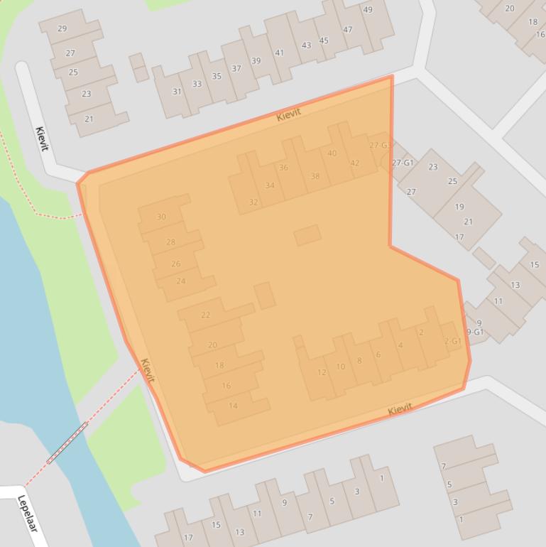 Kaart van postcodegebied 3641TE.