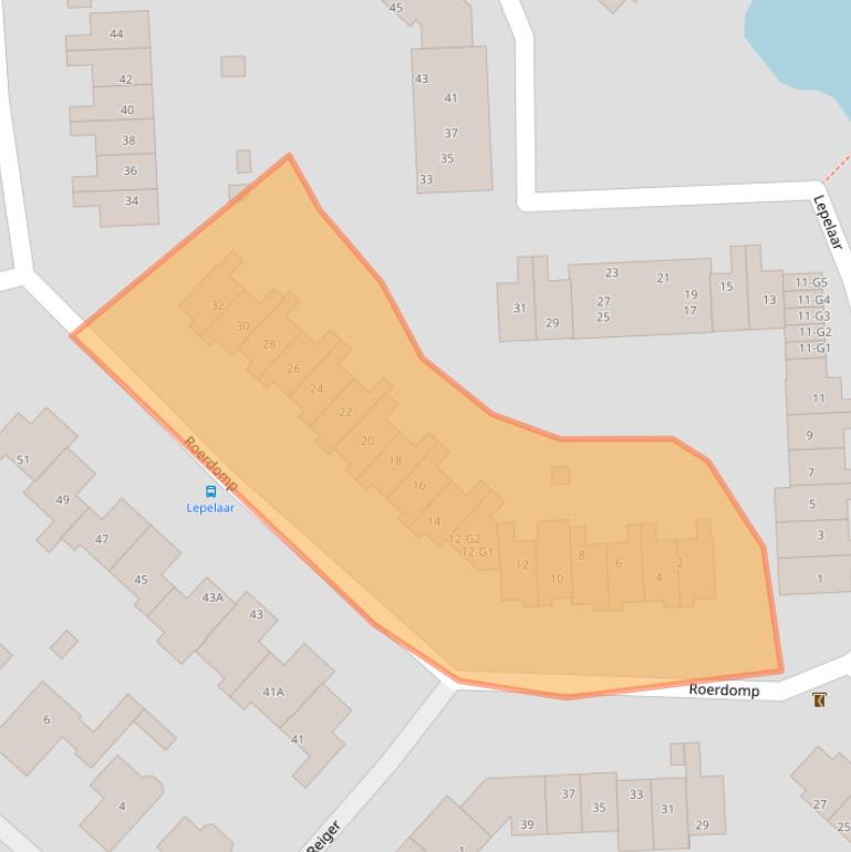 Kaart van postcodegebied 3641TJ.