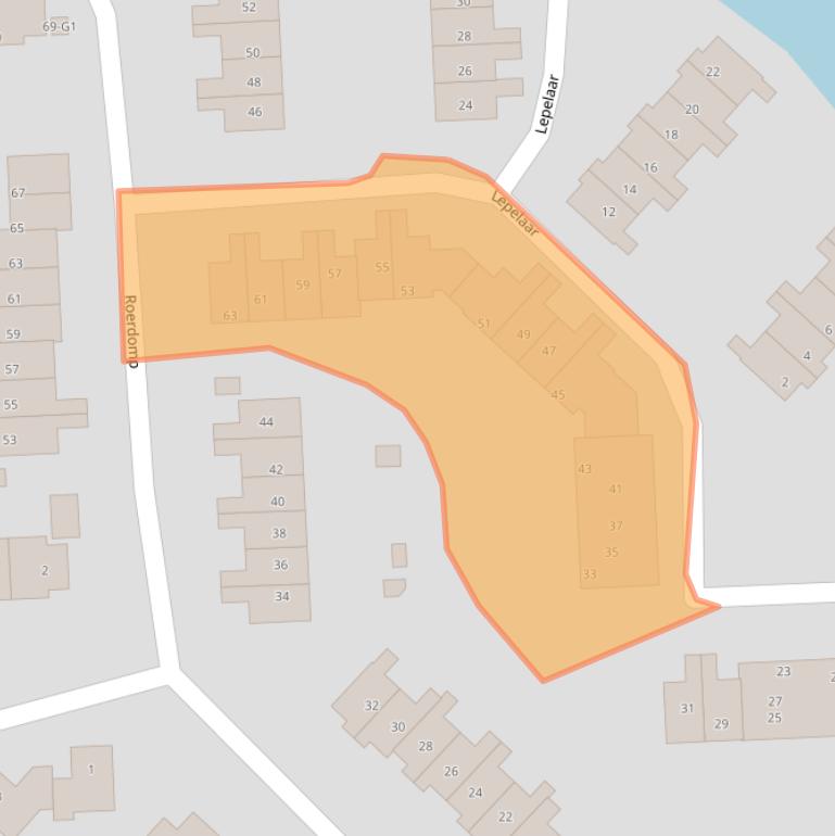 Kaart van postcodegebied 3641TM.