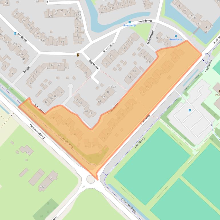 Kaart van postcodegebied 3641TT.