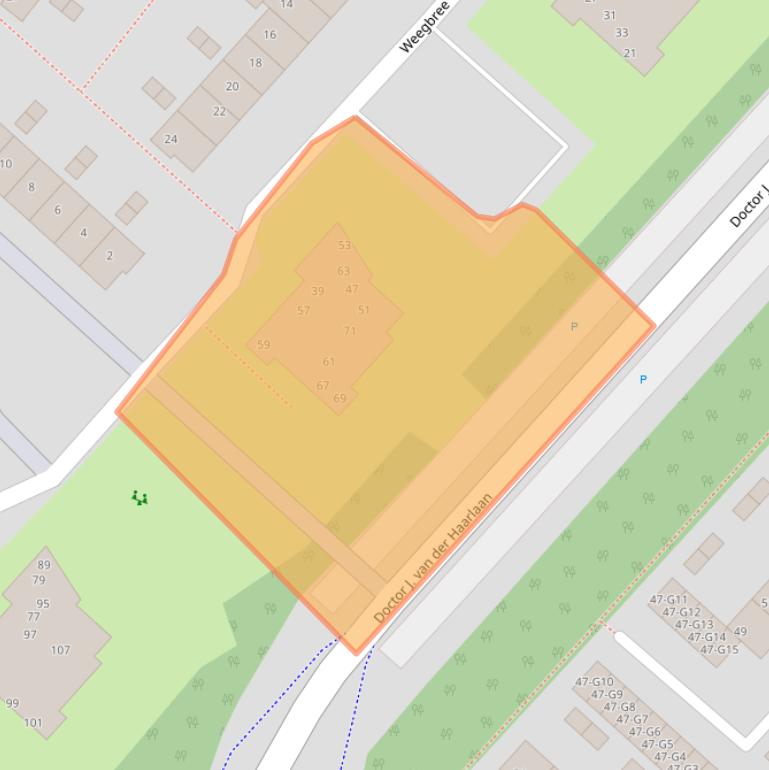 Kaart van postcodegebied 3641VB.