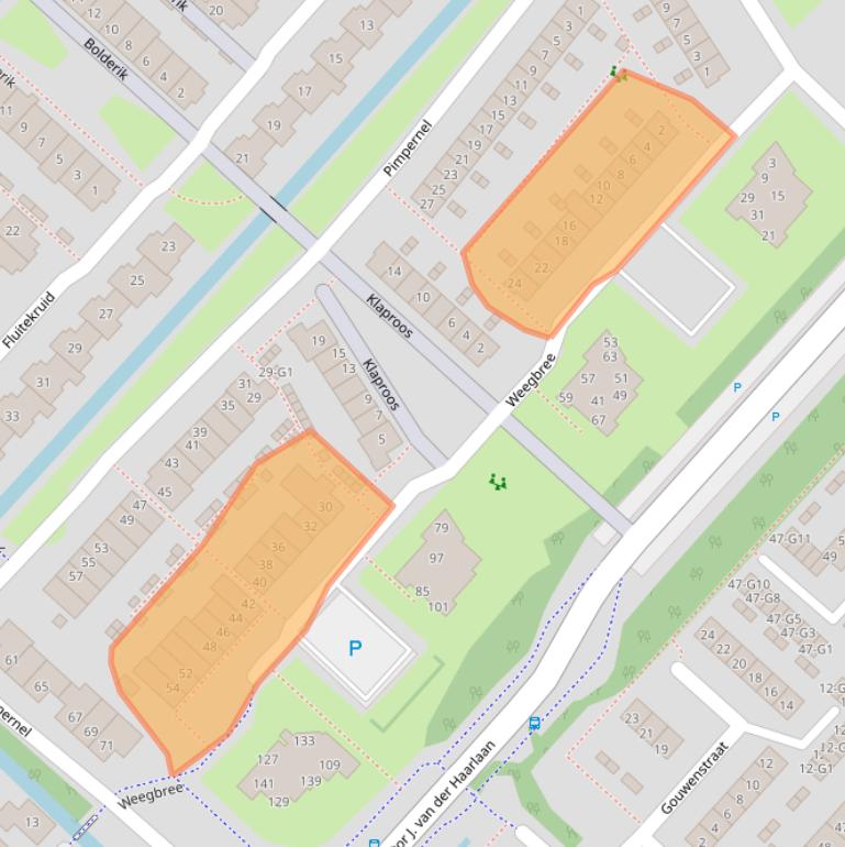 Kaart van postcodegebied 3641VC.