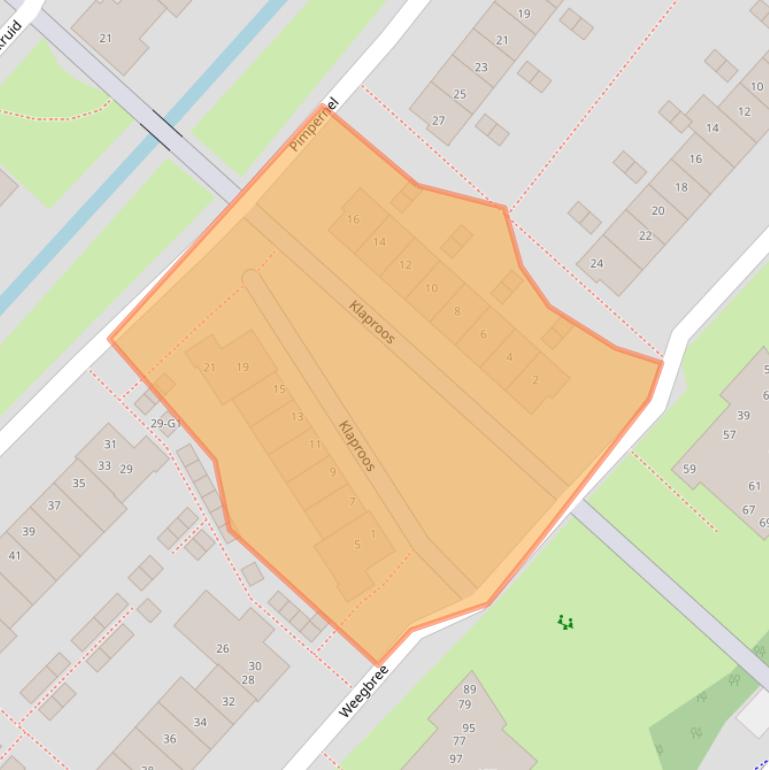 Kaart van postcodegebied 3641VD.