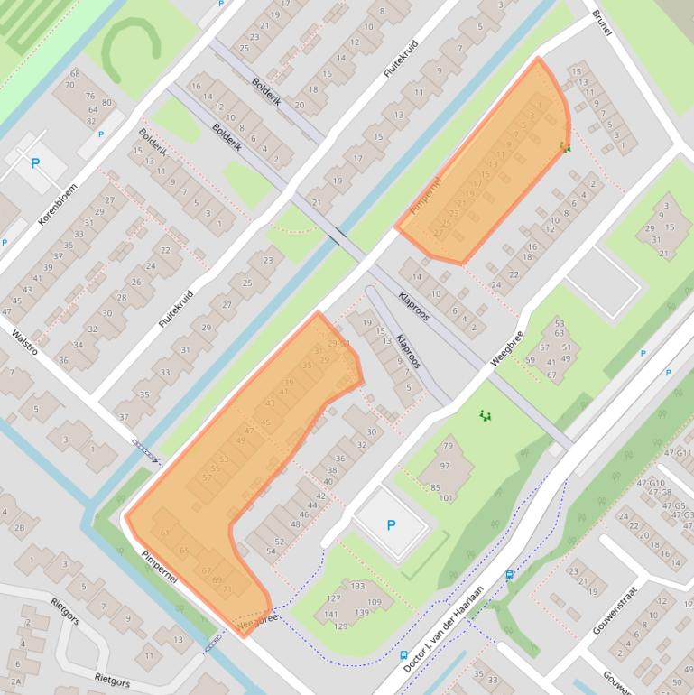 Kaart van postcodegebied 3641VE.