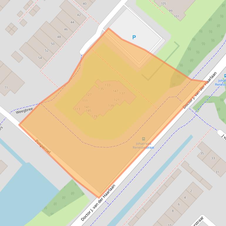 Kaart van postcodegebied 3641VJ.