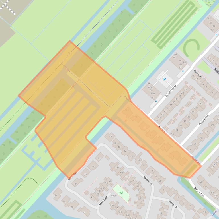 Kaart van postcodegebied 3641VM.